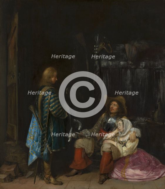 The Messenger, known as 'The Unwelcome News'. Creator: Gerard Terborch II.