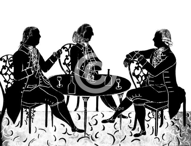 'The Messrs Hostayn and the Reverend R Wood', (1912). Artist: Unknown