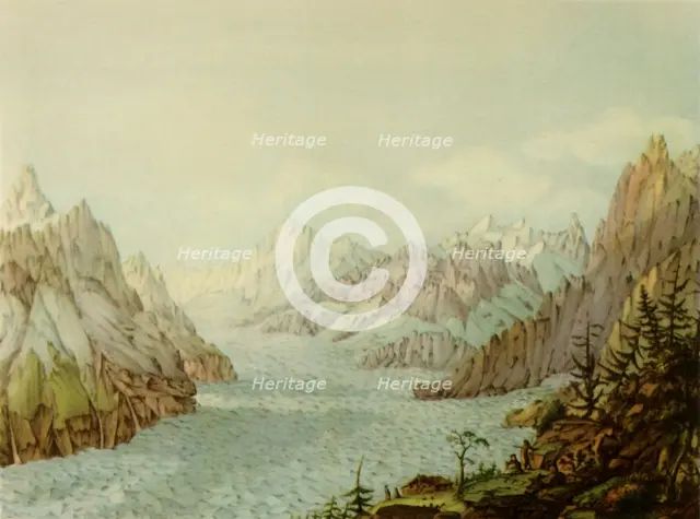 'The Mer de Glace or Glacier des Bois', 1787, (1946).  Creator: Jean François Albanis de Beaumont.