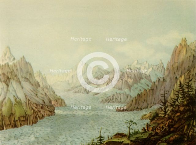 'The Mer de Glace or Glacier des Bois', 1787, (1946).  Creator: Jean François Albanis de Beaumont.