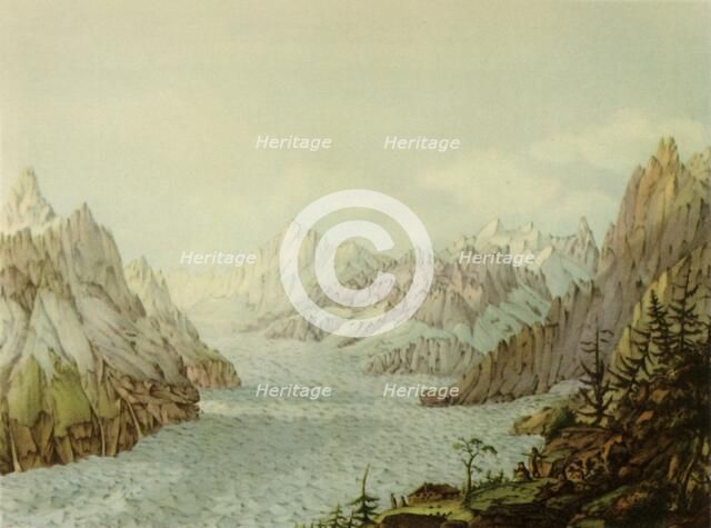 'The Mer de Glace or Glacier des Bois', 1787, (1946).  Creator: Jean François Albanis de Beaumont.