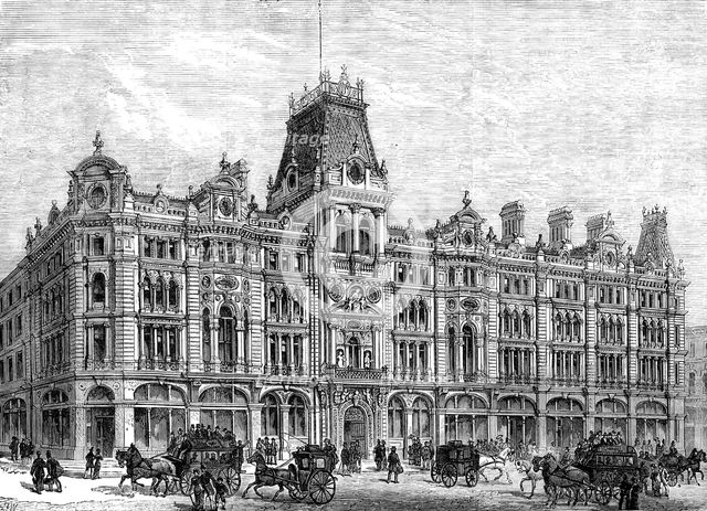 The Mercers' Company's New Buildings, Cheapside, 1881. Creator: Unknown.