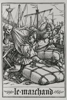 The Merchant from "The Dance of Death", 1538, (1877). Creator: Unknown