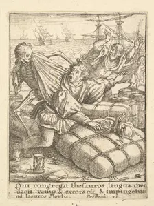 The Merchant, from the Dance of Death, 1651. Creator: Wenceslaus Hollar