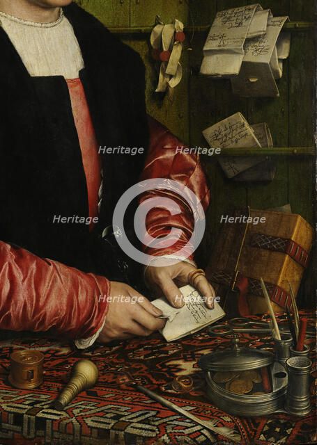The Merchant Georg Gisze (Detail), 1532. Artist: Holbein, Hans, the Younger (1497-1543)