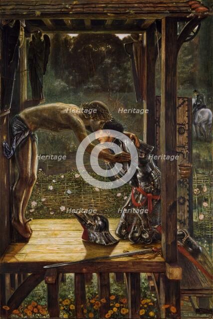 The Merciful Knight, mid-late 19th century. Creator: Sir Edward Coley Burne-Jones.