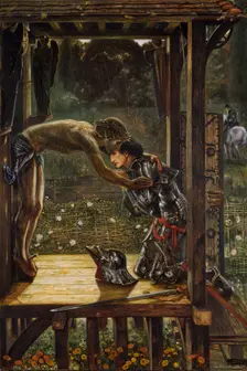 The Merciful Knight, mid-late 19th century. Creator: Sir Edward Coley Burne-Jones