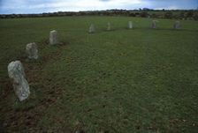 The Merry Maidens Stone Circle, Penwith, Cornwall, 20th century. Artist: CM Dixon