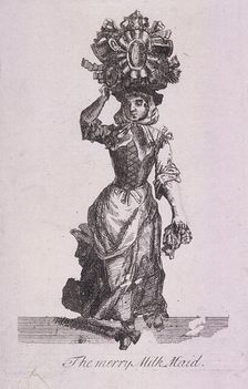 The Merry Milk Maid Cries of London, (c1688?). Artist: Anon