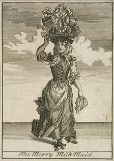 The Merry MilkMaid Cries of London, (c1688?). Artist: Anon