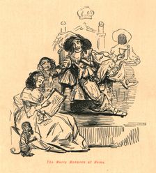 The Merry Monarch at Home 1897. Creator: John Leech