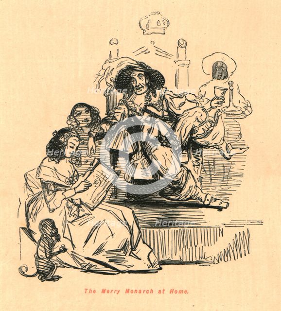 'The Merry Monarch at Home', 1897. Creator: John Leech.