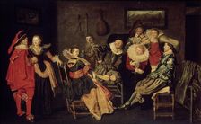 The Merry Company 17th century. Artist: Dirck Hals