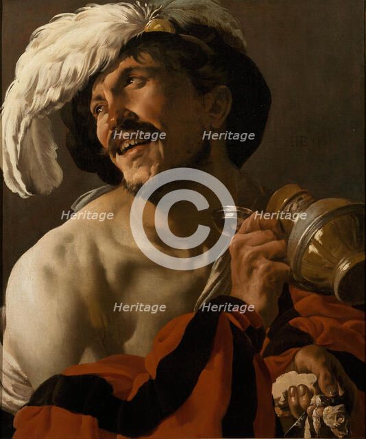The Merry Drinker, 1625. Artist: Terbrugghen, Hendrick Jansz (1588-1629)