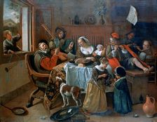 The Merry Family 1668. Artist: Jan Steen