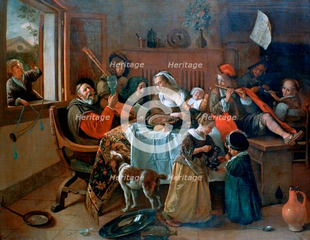 'The Merry Family', 1668. Artist: Jan Steen