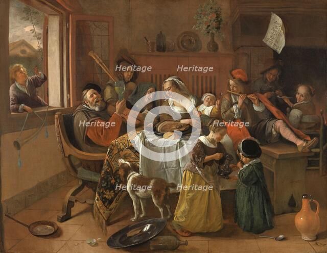 The Merry Family, 1668. Creator: Jan Steen.