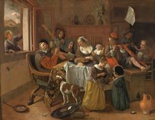 The Merry Family, 1668. Creator: Jan Steen