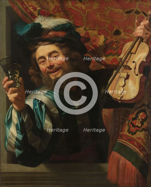 The Merry Fiddler, 1623. Creator: Gerrit van Honthorst.