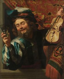 The Merry Fiddler, 1623. Creator: Gerrit van Honthorst