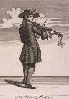 The Merry Fidler Cries of London, (c1688?). Artist: Anon