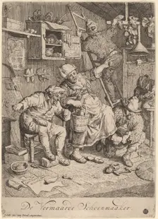 The Merry Shoemaker, 1695. Creator: Cornelis Dusart