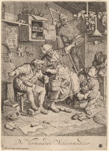 The Merry Shoemaker, 1695. Creator: Cornelis Dusart