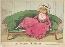 The Merry Thought, April 16, 1787. Creator: Attributed to Henry Kingsbury (British, active ca. 1775-98)