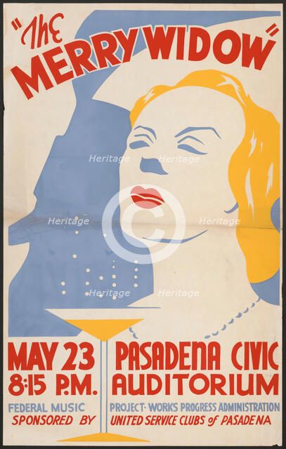 The Merry Widow, Pasadena, CA, [193-]. Creator: Unknown.