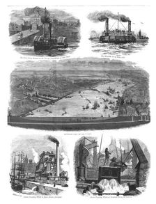 The Mersey Tunnel opened by The Prince of Wales, Jan. 20 1886. Creator: Unknown