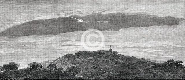 The Meteor of Monday Night (Feb. 11), as seen near Hampstead, 1850. Creator: Unknown.