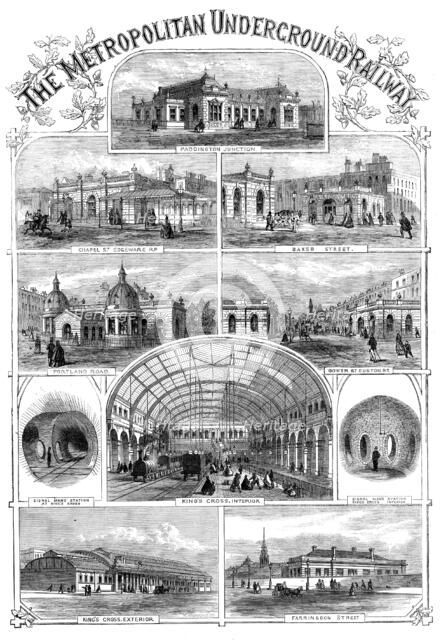 The Metropolitan Underground Railway, 1862. Creator: Unknown.