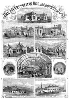 The Metropolitan Underground Railway, 1862. Creator: Unknown