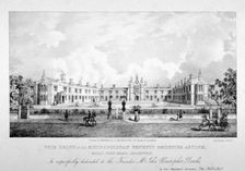 The Metropolitan Benefit Societies Asylum, Balls Pond Road, Islington, London, c1835. Artist: Anon