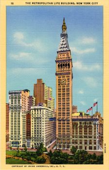 The Metropolitan Life Tower, New York City, New York, USA, 1933
