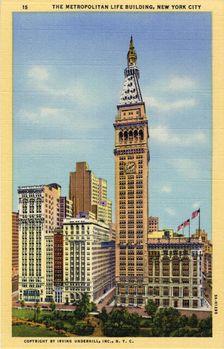 The Metropolitan Life Tower, New York City, New York, USA, 1933