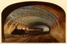 The Metropolitan Railway near Paddington, 1863 1945. Creator: Unknown
