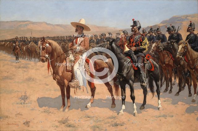The Mexican Major, 1889. Creator: Frederic Remington.