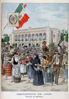 The Mexican pavilion at the Universal Exhibition of 1900, Paris, 1900