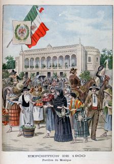 The Mexican pavilion at the Universal Exhibition of 1900, Paris, 1900