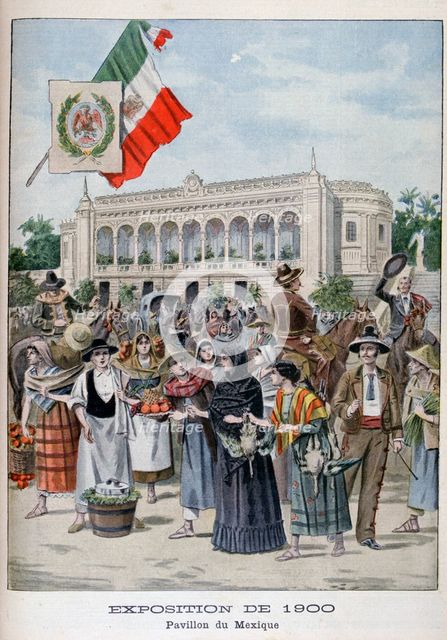 The Mexican pavilion at the Universal Exhibition of 1900, Paris, 1900. Artist: Unknown