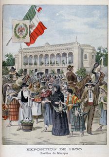 The Mexican pavilion at the Universal Exhibition of 1900, Paris, 1900