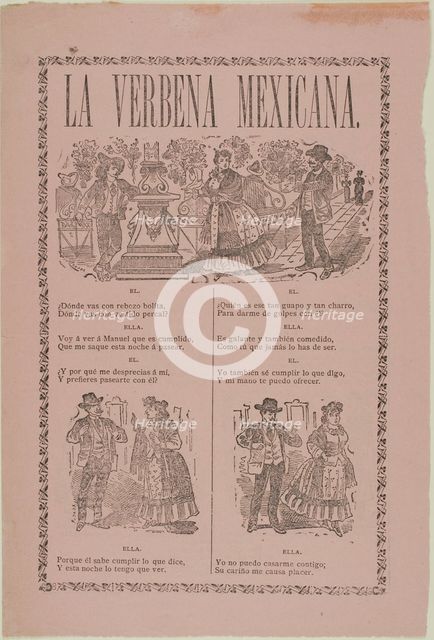 The Mexican Party, 1902. Creator: José Guadalupe Posada.