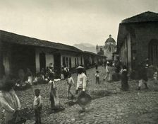 The Mexican Peones: Street Scene at Cordova 1919. Creator: Unknown