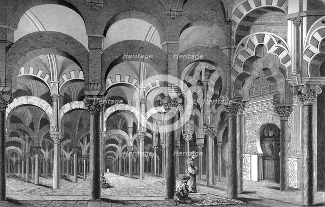 The Mezquita, Córdoba, Spain, 1849.Artist: A Bisson