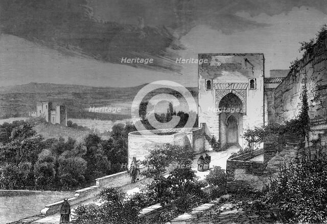 The Mezquita, Córdoba, Spain, 1849.Artist: A Bisson