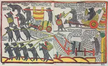 The Mice are burying the Cat Lubok print, 1760