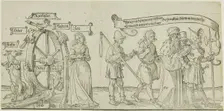 The Michelfeldt Tapestry (Allegory on Social Injustice), first part of three, 1526. Creator: Albrecht Durer