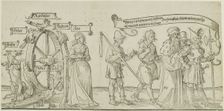 The Michelfeldt Tapestry (Allegory on Social Injustice), first part of three, 1526. Creator: Albrecht Durer