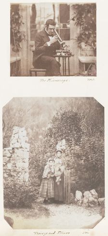 The Microscope; Thereza and Elinor, 1853-56. Creator: John Dillwyn Llewelyn